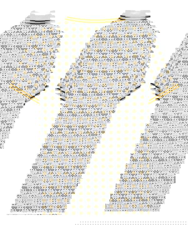 Lambretta All Over Geometric Mens Smart Classic Retro Polo Shirt