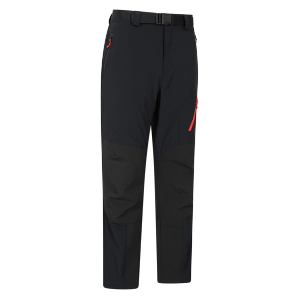Mountain Warehouse Mens Forest Fleece Lined Two Tone Winter Trousers - Black