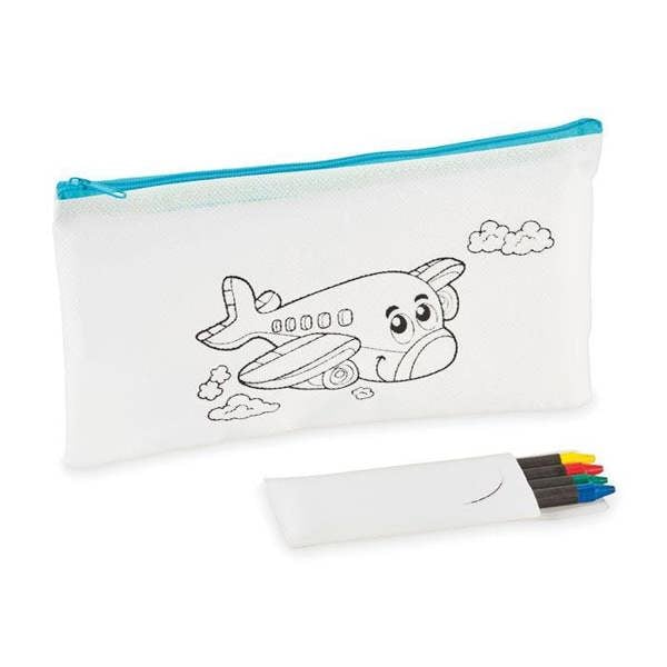 MidOcean Cray Pencil Case Set - Baby Blue - 