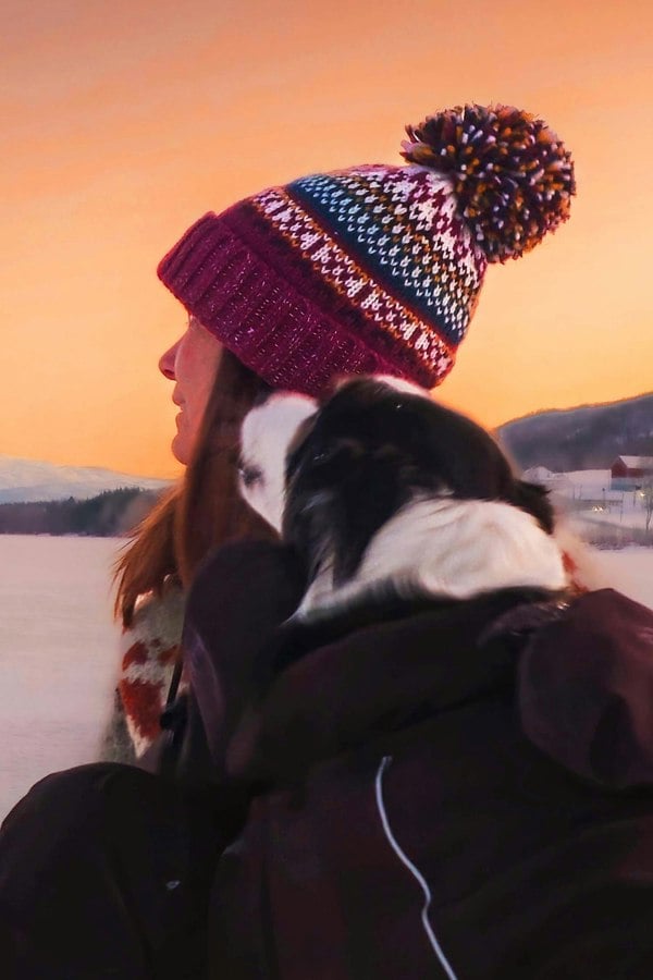 SuperBobble Lingonberry Nordic Knit Hat