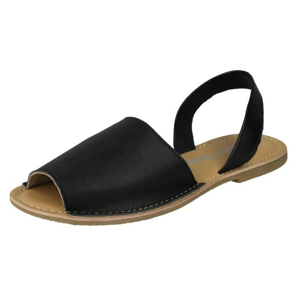 Leather Collection Ladies Leather Collection Slingback Mule Sandals