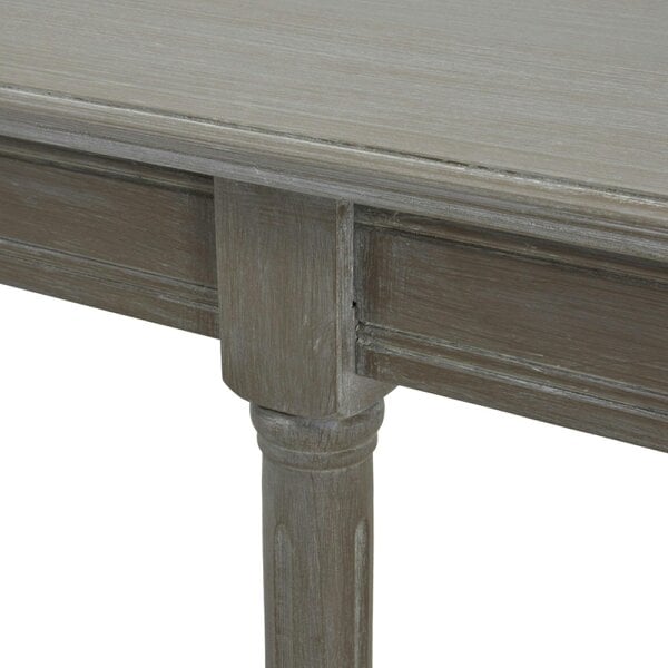 Wyld Haus Laurelbrook Large Console Table Rattan Shelf