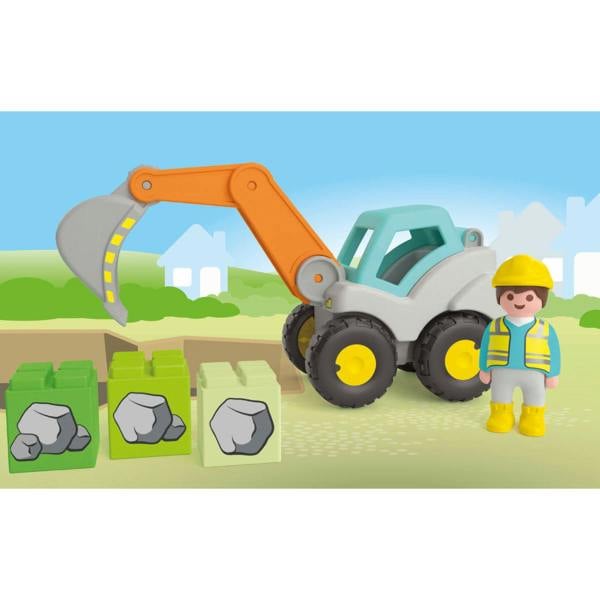 Playmobil JUNIOR: Shovel Excavator - 71684 Playset