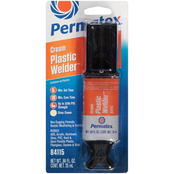 Permatex Plastic Weld High Strength Epoxy Plastic Glue Repair All Type Plastics 25ml