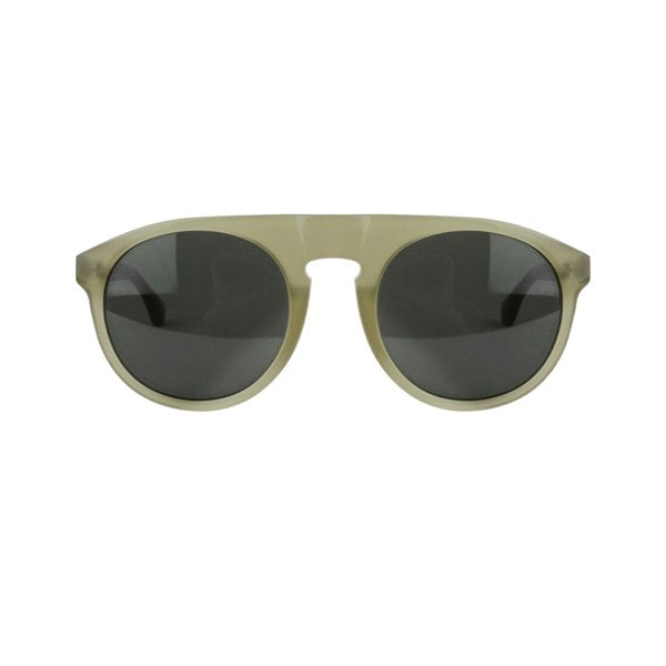 Dries Van Noten khaki flat top sunglasses lunettes