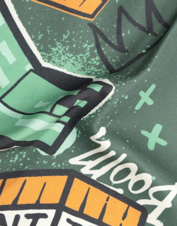 Vanilla Underground Minecraft Boys Green Grafitti All Over Print Swim Shorts