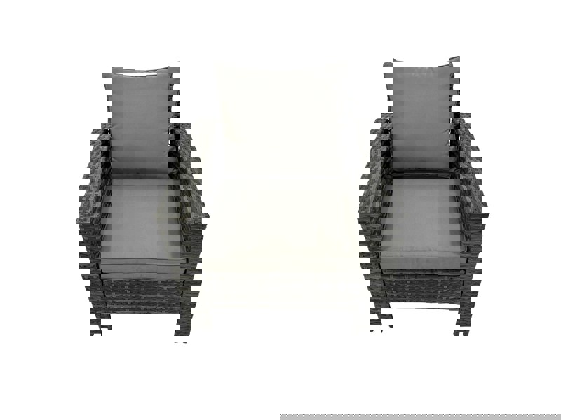 Fimous 8 Seater Rattan Furniture Set with Dining Table, Sofa, 2 Chairs & 4 Stools - Dark Grey