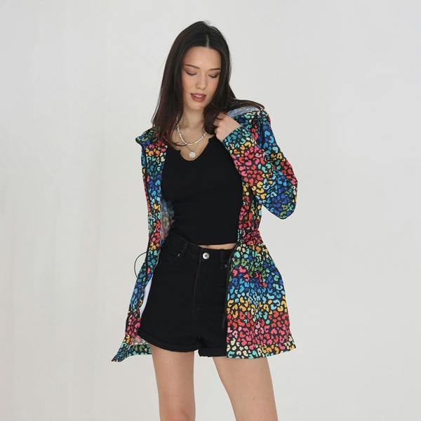 Brave Soul Multi Lightweight Showerproof Jacket - Multi Image 1