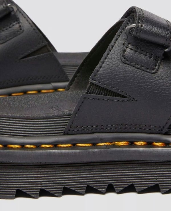 Dr. Martens Raine Athena Leather Women's Black Slides