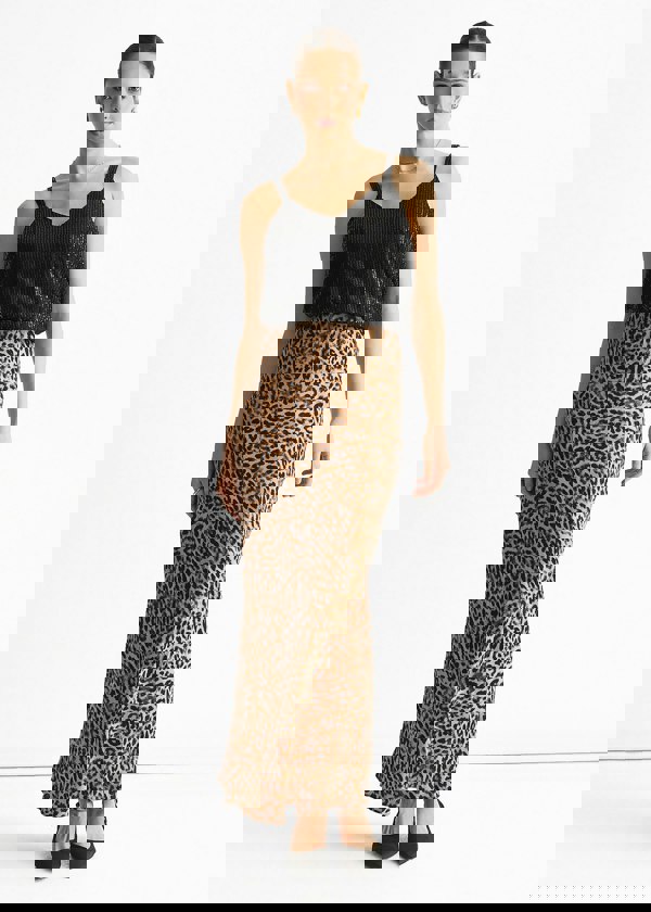 Gini London Black Sequin V Neck Cami Top