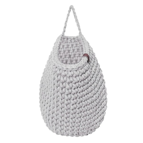 Zuri House Crochet hanging bags | LIGHT GREY