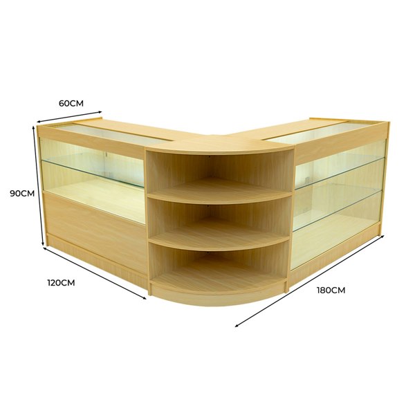 Monstershop Calliope LED Shop Counter Set K1200, C1200 & LM60 - Maple