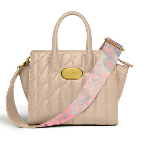 LaBante London Mini Demi Tote Bag in Beige