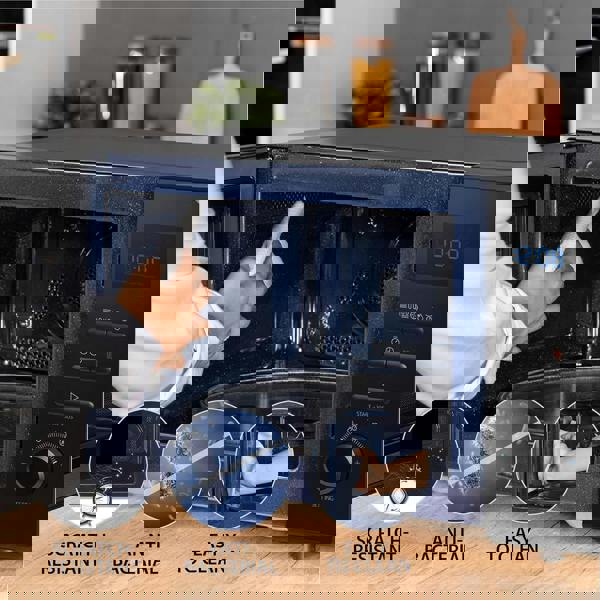 Toshiba Midea MW2-AC25TF(BK) 950W 25 Litres Free Standing Microwave Black