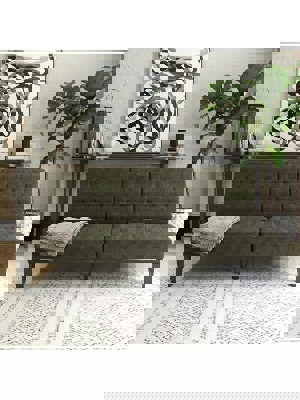 Dorel Home Adalynn Convertible Sofa Bed Fabric Grey