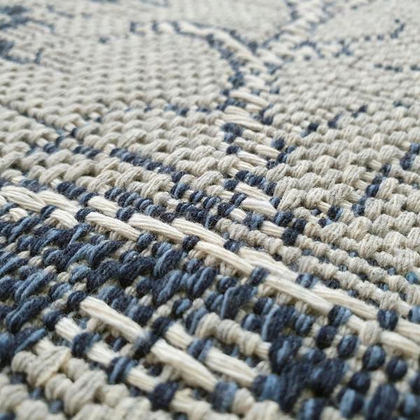 Oriental Rug Runner 100% Cotton Natural Hallway Carpet Washable Natural Woven Mat - 75x300cm