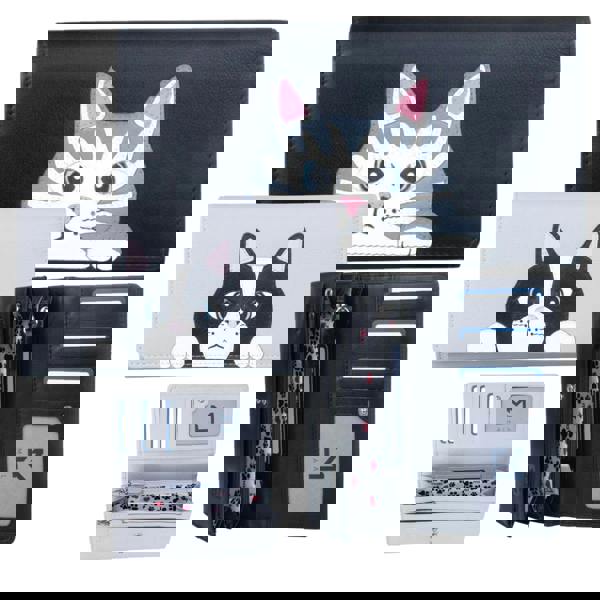 Mala Leather Vinny & Victor Cat Matinee Purse