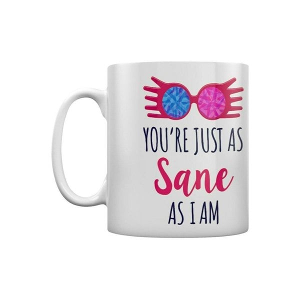 Harry Potter Just As Sane Mug - White/Black/Pink