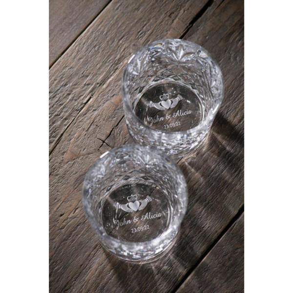Galway Crystal Renmore Bamboo Whiskey Set