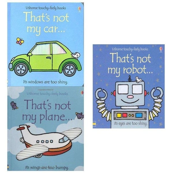 Thats Not My Boys Touchy Feely Series 3 Books Collection Set - Thats Not My Robot Thats Not My Car