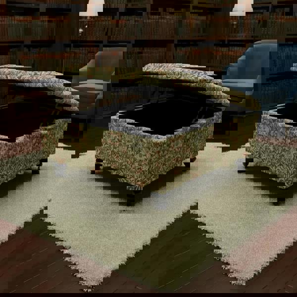 Durable Hand - finished Large Upholstered Ottoman Stool – Multi - Functional & Stylish - ISTOOLS