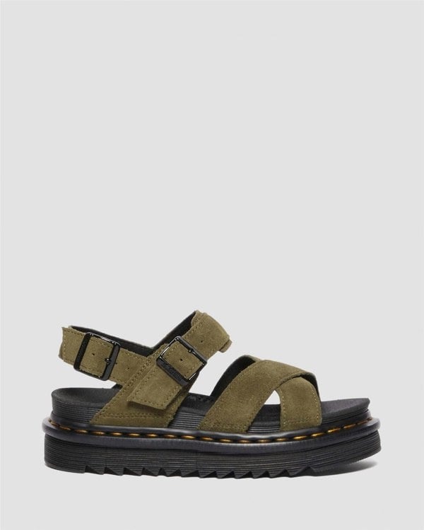 Dr. Martens Voss II Bronx Women's Olive Sandals
