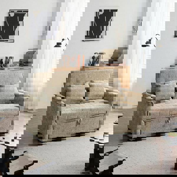 Weilai Concept Camden Sofa Bed Two Seater Sofa Bed, Chenille