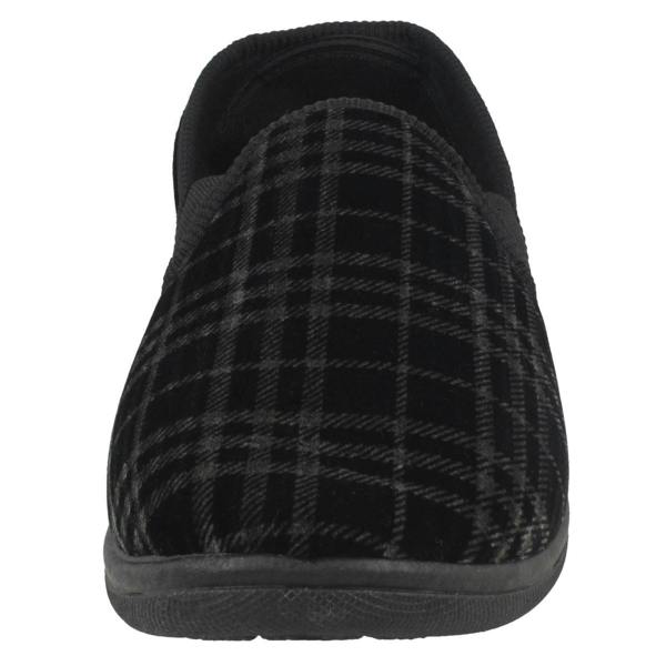 Spot On Mens Spot On Checked Slippers