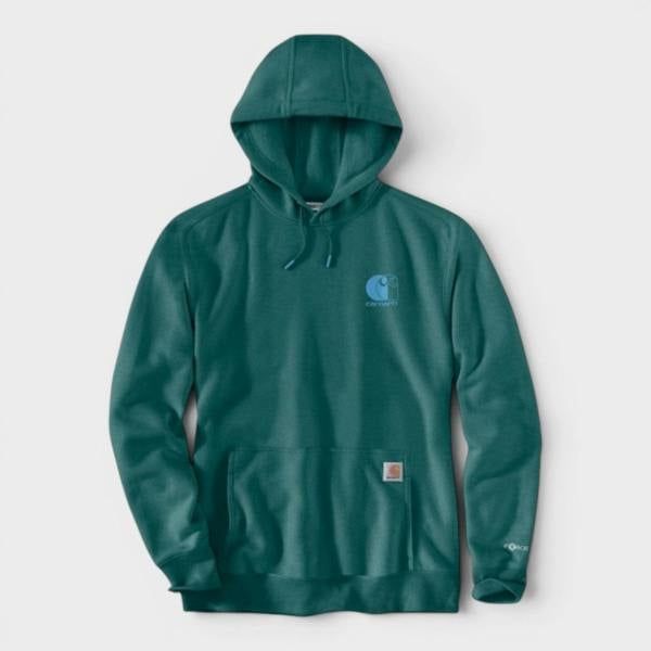 Carhartt Force Logo Hoodie Teal Heather