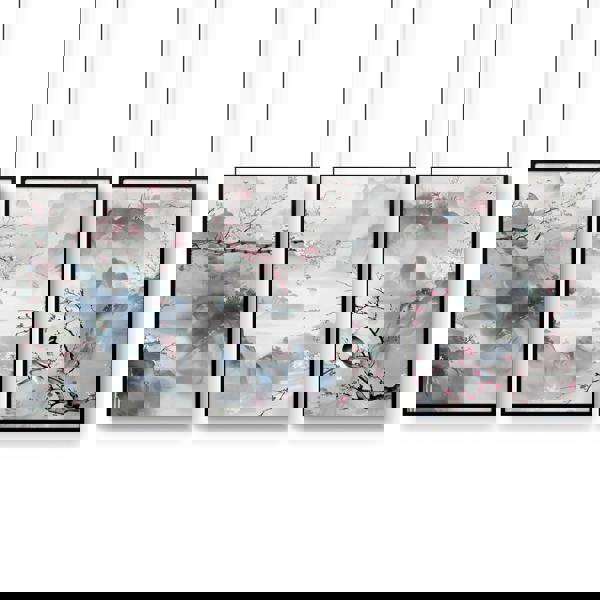 Wall Art Living Room Large | Set of 3 Chinoiserie Wall art Prints