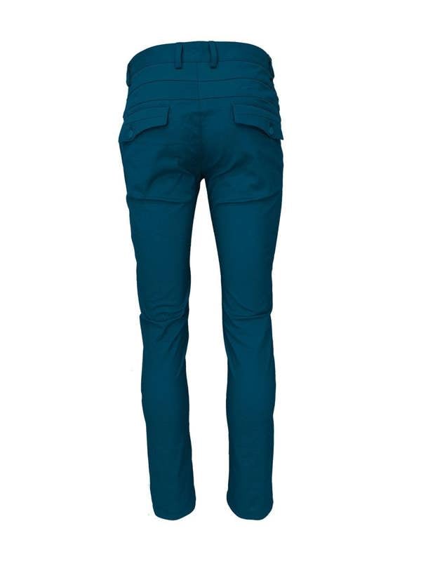 Navy stretch slim fit chino
