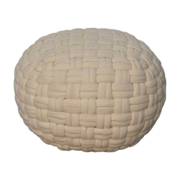 Artisan Furniture White Tube Pouffe