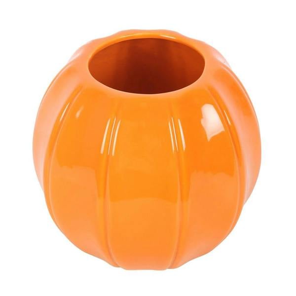Kingsbury Gifts Autumn Harvest Orange Pumpkin Ceramic Vase