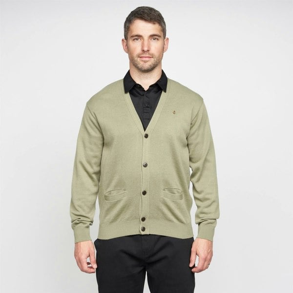 Gabicci G00K02 Mens Button Thru Cardigan Gabicci Classic - OLIVE