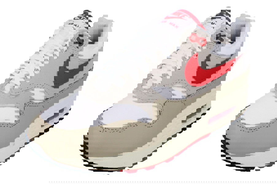 Nike Air Max 1 Mens Trainers Hf4312  100 - White University Red Cream 100 - Photo 0