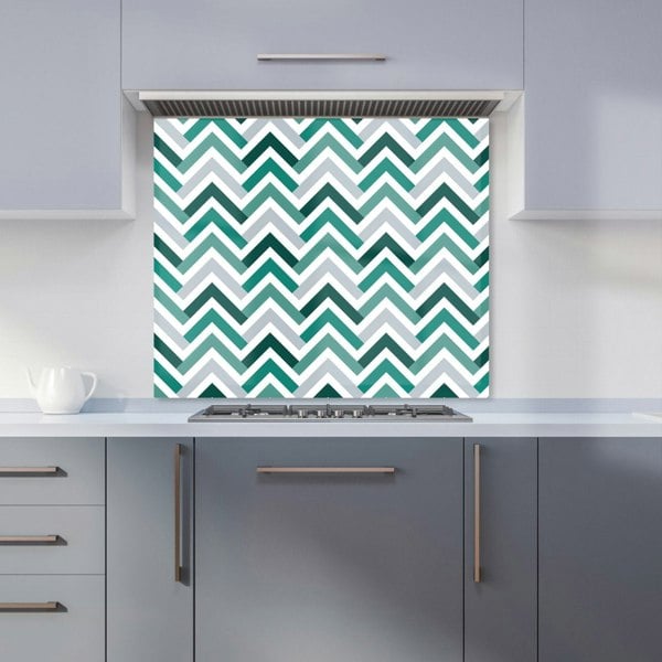 Warren Reed - Designer Geometric Retro Vintage Chevron Pattern Kitchen Splashback