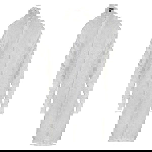 Floral Jacquard Tunic Shirt - Men's elegant tunic with intricate floral pattern and relaxed fit.