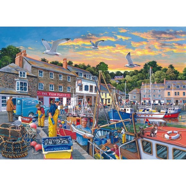 The House of Puzzles Catch of the Day BIG 500 Piece Jigsaw Puzzle