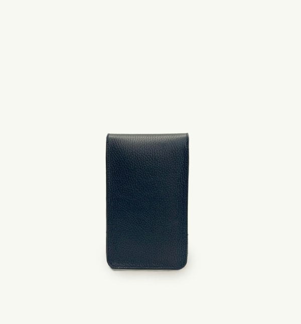 Apatchy London Black Leather Frankie Phone Bag