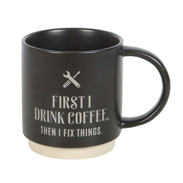 Serano First I Drink Coffee Mug with Multi-tool Pen