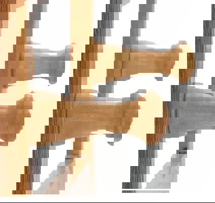 Modcraft Wooden Clothes Rail Rack – Heavy Duty Garment Hanging Stand with Shelves Open Wardrobe