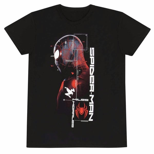 Spider-Man Unisex Adult Suit Specs Miles Morales T-Shirt - Black