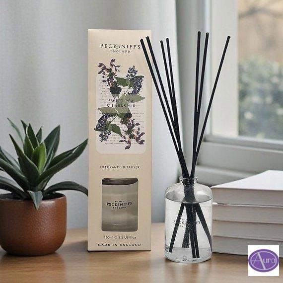 Pecksniff's Sweet Pea & Larkspur Fragrance Diffuser 100ml