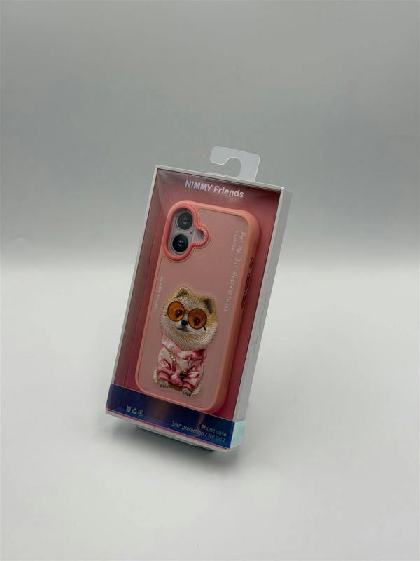 Nimmy Friends Nimmy Glass Cool Dog Case with MagSafe for iPhone 17 6.3" Pink - N-YJ-IP17-031
