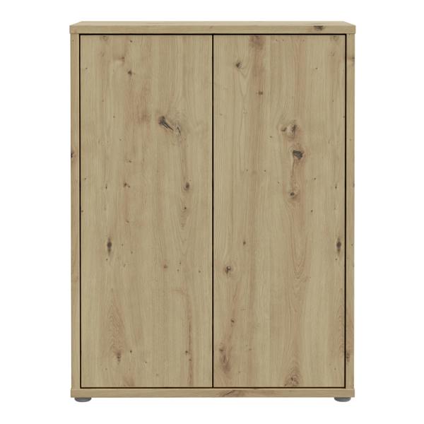 Furniture To Go Alice Springs Shoe Cabinet with 2 Doors Push-to-Open in Artisan Oak