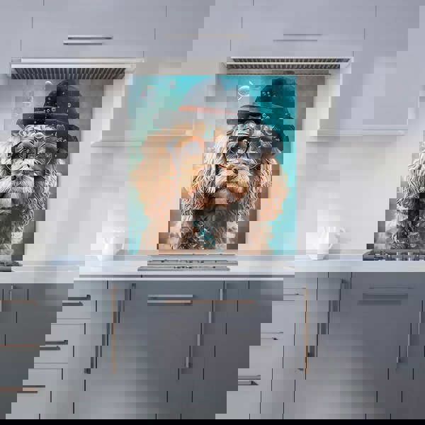 Warren Reed - Designer Cavapoo Dog Splashart Kitchen Splashback