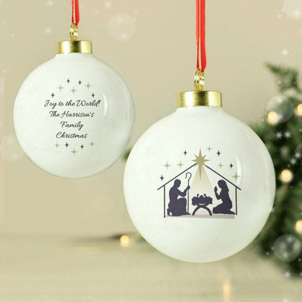 Personalised Memento Company Personalised Nativity Bauble