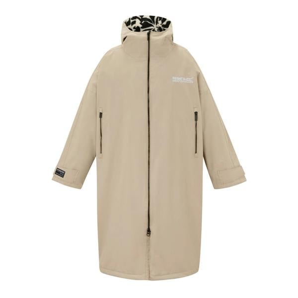 Regatta Unisex Adult Abstract Floral Waterproof Changing Robe - White Pepper - 