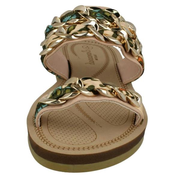 Savannah Ladies Savannah Flat Double Braided Strap Sandals