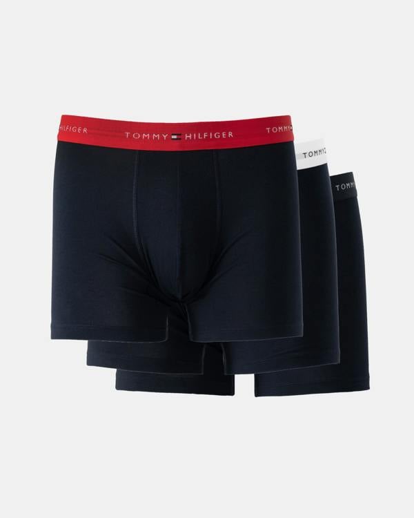 Tommy Hilfiger 3 Pack Mens Boxer Briefs - Primary Red/White/Desert Sky